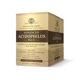 Advanced Acidophilus Plus Probioticos Solgar 120 Capsulas