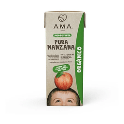 Jugo Manzana Organico Certificado 200 Cc Ama Puro Jugo