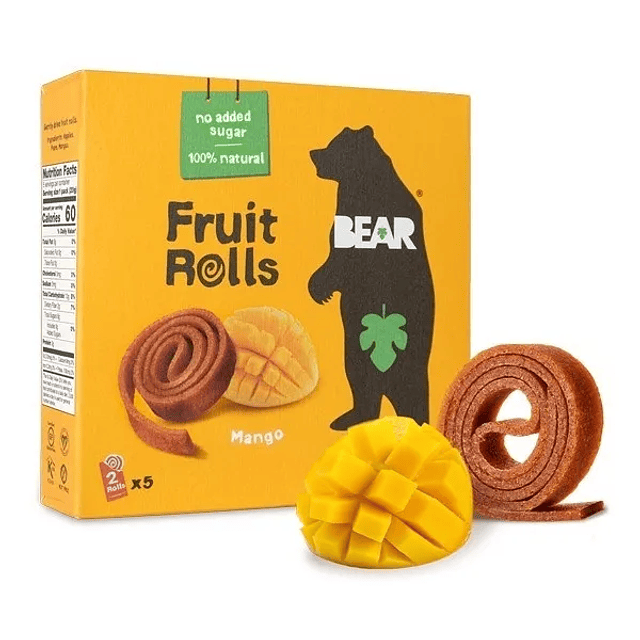 Rollos De Frutas Sin Azucar Snack Saludable Colacion Bear
