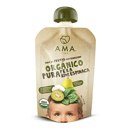 Pure Kiwi Espinacas Organico Certificado 90 Gramos Ama