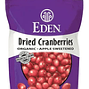 Cranberries Deshidratados Organicos Eden Snack Vegano 113grs