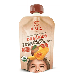 Pure Manzana Platano Zapallo Organico Certificado 90 Grs Ama