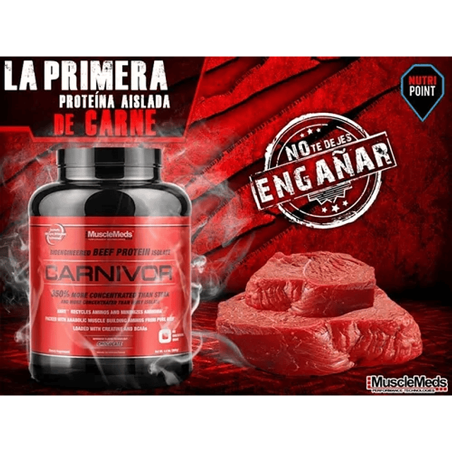 Proteina De Carne Carnivor Sin Lactosa 4.5 Libras Chocolate