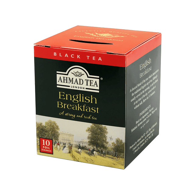 Te Negro English Breakfast Earl Grey Caja 10 Unidades Ahmad