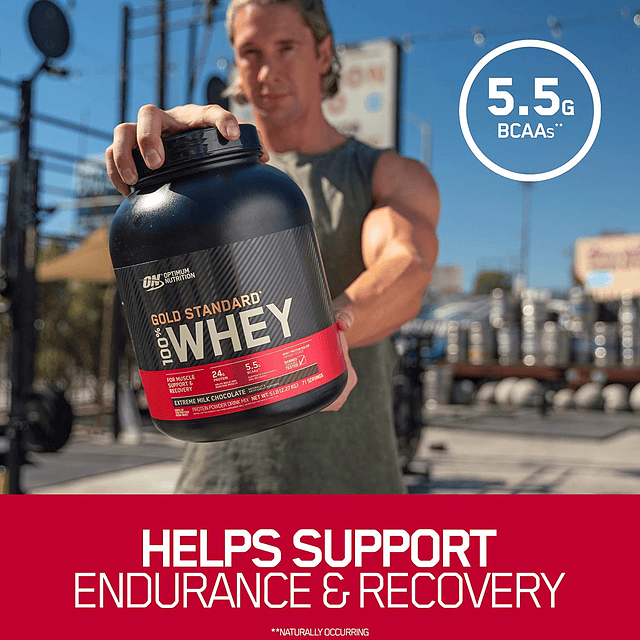 Whey Gold Standard 5lbs Delicious Strawberry 2.27 Kg 73 Serv ON OPTIMUN NUTRITION