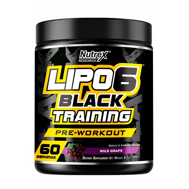 Lipo 6 Black Training Energía Prentreno Nutrex 60 Servicios