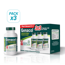 Genacol Colageno Hidrolizado Pack 3 Meses Aminolock Canada
