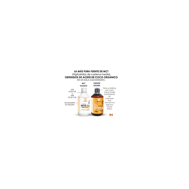 Keto Curcumin Golden Wellplus Oil Mct Plus 480ml. Vegan