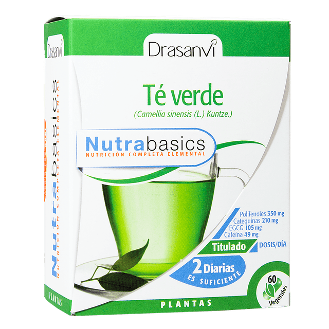 Te Verde En 60 Capsulas Vegetales Drasanvi Antioxidante