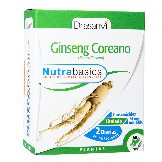 Ginseng Coreano En Cápsulas 90 Caps Vitalidad Drasanvi