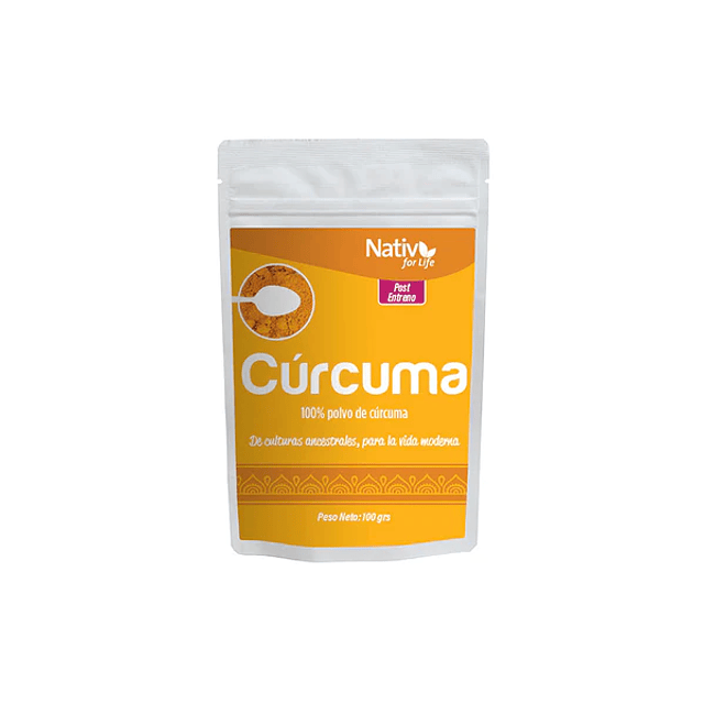 Curcuma Polvo 100g Gluten Free Post Entreno Fit Ayurvedic