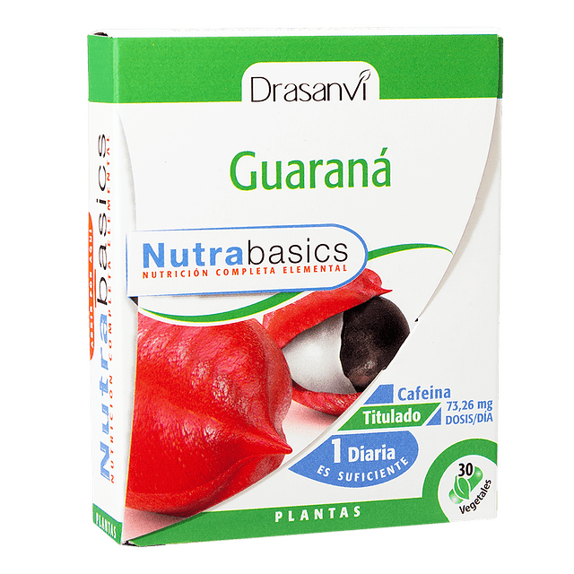 Guarana En Capsulas 30 Unidades Vegano Vitalidad Drasanvi