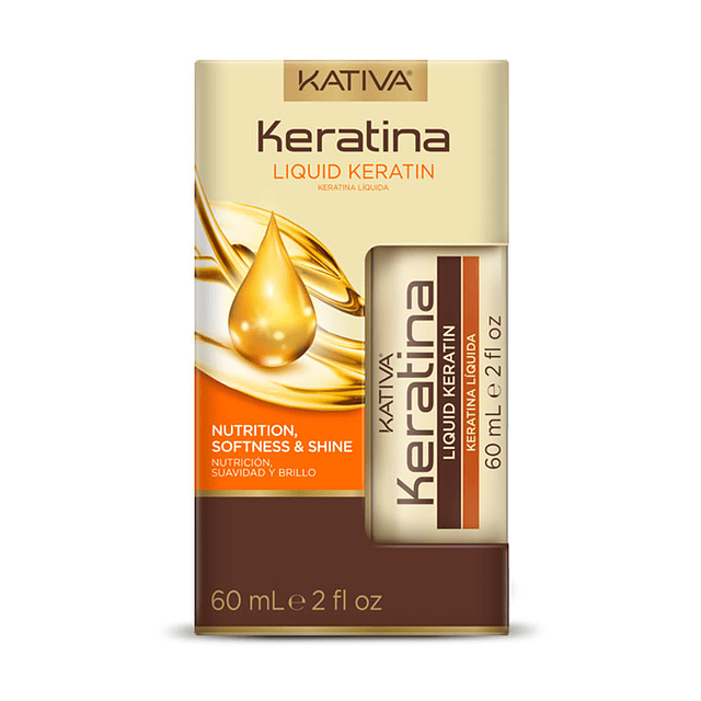 Keratina Liquida 60 Ml Nutricion Suavidad Brillo Kativa