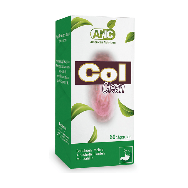 Col Clean 60 Capsulas Beneficio Hepatico Intestinal Anc