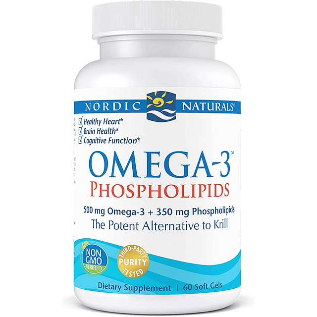 Omega 3 500mg Fosfolipidos 350 Mg 60 Softgel Nordic Naturals