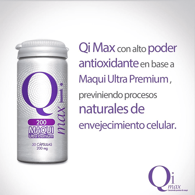 Newscience Qi Max 200 Maqui Ultra Premium En Capsulas Antiox