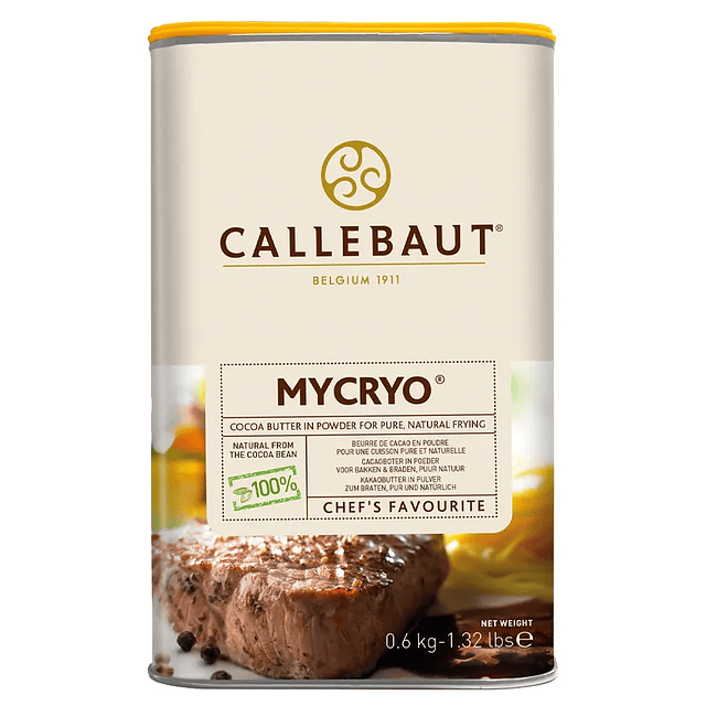 Manteca De Cacao En Polvo 100% Mycryo Callebaut Belgica 600g