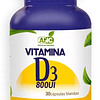 Vitamina D3 800 Ui 30 Capsulas Anc Liposoluble Moduladora
