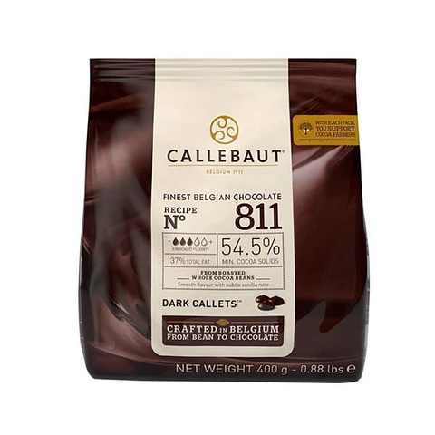 Chocolate Belga Semi Amargo Callebaut 400 Grs.
