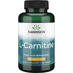 Swanson L Carnitina 500 Mg Ayuda Al Metabolismo Grasas