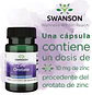 Swanson Zinc Orotate Con Zinc Elemental 60 Capsulas Veganas - Miniatura 2