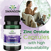 Swanson Zinc Orotate Con Zinc Elemental 60 Capsulas Veganas