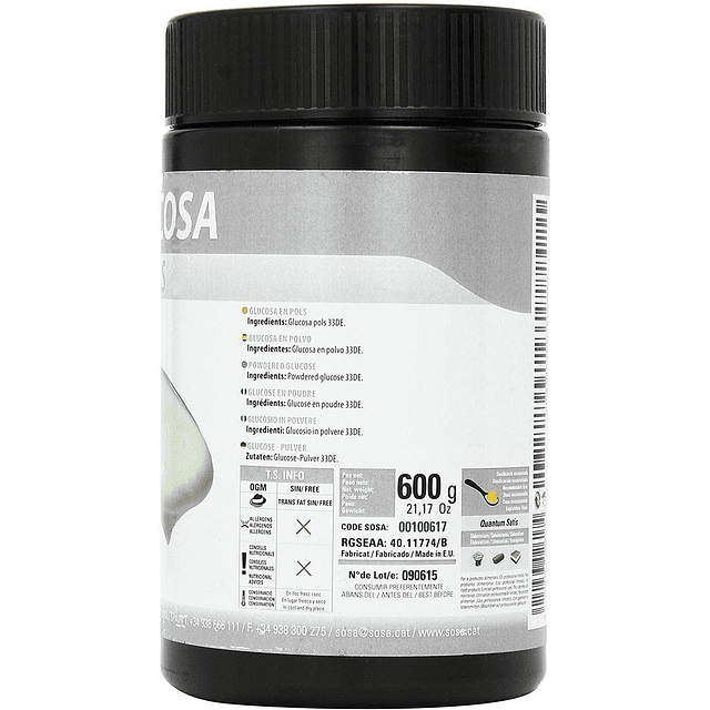 Glucosa En Polvo 33de Deshidratada Reposteria 500 Gramos