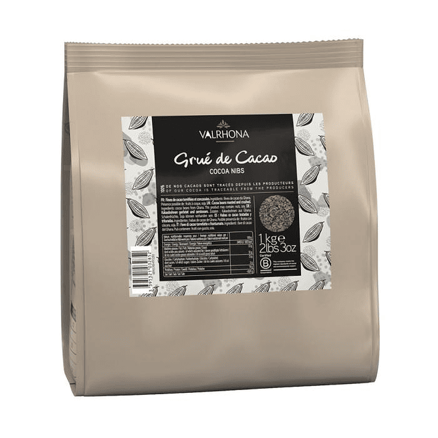 Nibs De Cacao Cocoa Nibs Valrhona Francia 1kg Origen Ghana
