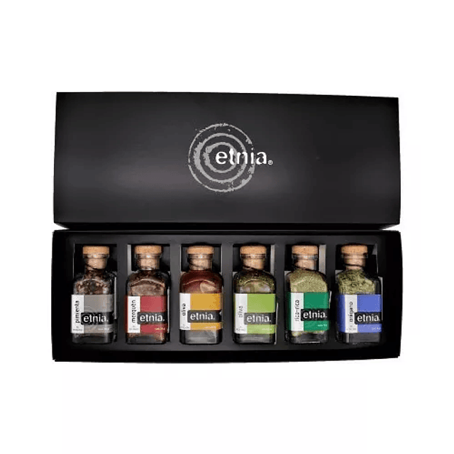 Etnia Caja De Regalo Set Especias Y Aceite Cosecha Natural