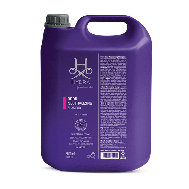 Shampoo Neutralizador De Olores Hydra 5 L Limpieza Profunda