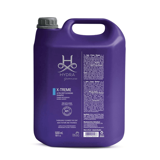 Shampoo Hydra Xtreme Limpieza Profunda 5 Litros Ultra Sucio