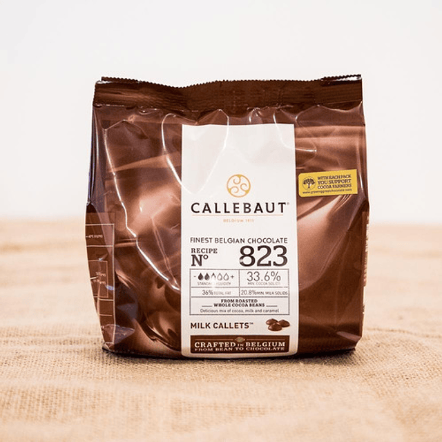 Chocolate Callebaut Con Leche 400 Grs