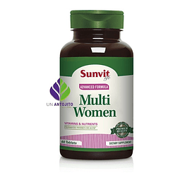 Multivitaminico Mineral Multi Women Sunvit 60 Tabletas