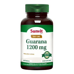 Guarana 1200 Mg Sunvit Energia Fisica Y Alerta Mental