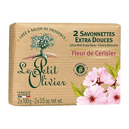Jabon Extra Suave Flor Cerezo 2x 100 Gr - Le Petit Olivier