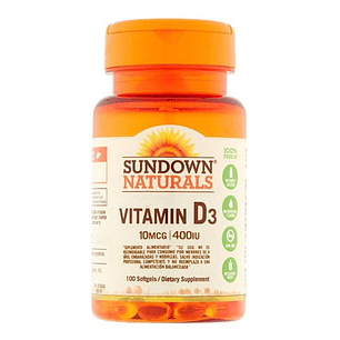 Vitamin D3 10 Mcg 400 Iu  100 Sundown Inmune