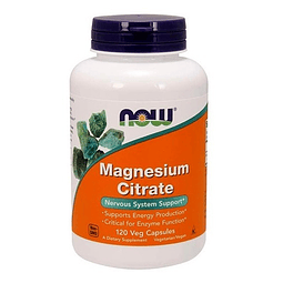 Citrato Magnesio Now Energia Sistema Nervioso Keto Vegan Usa