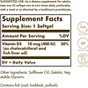Vitamina D3 Colecalciferol 400iu Solgar Huesos Dientes 250c