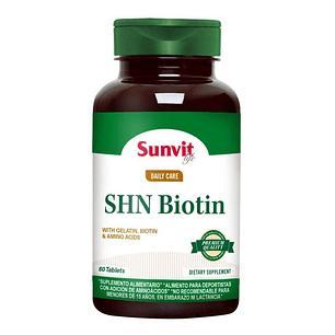 Biotina Piel Bella Fortalece Uñas Pelo Sunvit  60 Capsulas