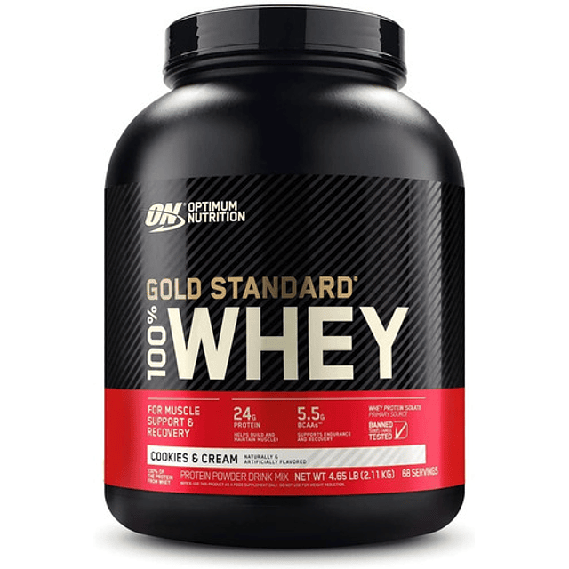 Whey Gold Standard 4.65lbs Cookies And Cream 2.11 Kg 68 Serv
