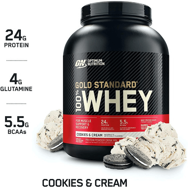 Whey Gold Standard 4.65lbs Cookies And Cream 2.11 Kg 68 Serv