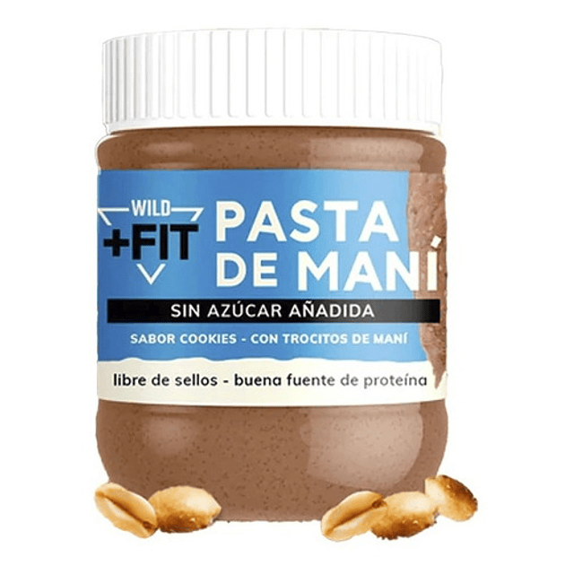 Wild Foods Pasta De Mani 100% Sin Azucar Cremosa 340 Gramos