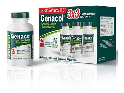 Genacol Colageno Hidrolizado Pack 3 Meses Aminolock Canada