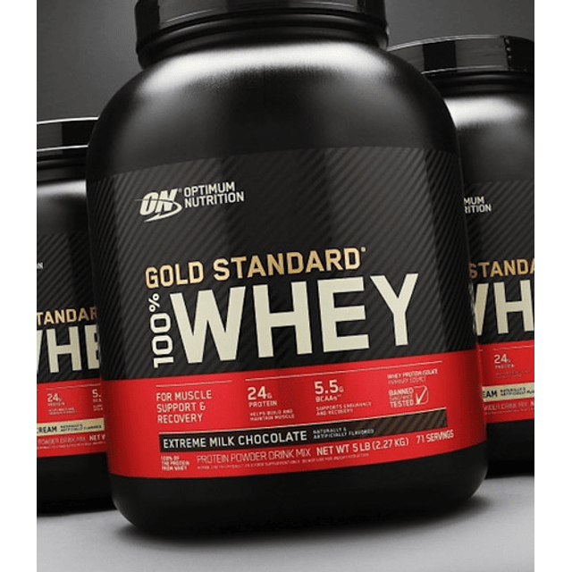 Optimum Nutrition  Proteína Gold Standard 100% Whey Proteína Sabor Double Rich Chocolate En Pote De 2.27kg