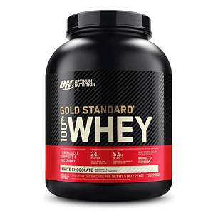 Optimum Nutrition Proteína Gold Standard 100% Whey Proteína Sabor White Chocolate En Pote De 2.27kg