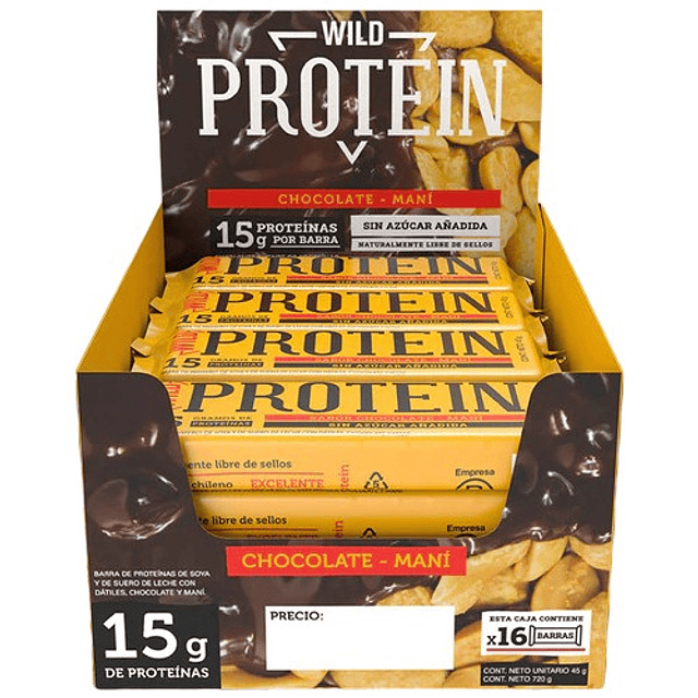 Wild Foods Barritas Proteina Caja 16 Unidades Variedad Sabor