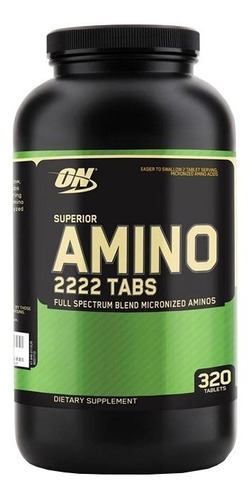 Optimum Nutrition Amino 2222 Aminoacidos 320 caps 1