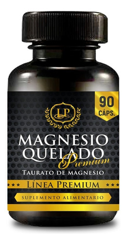 Taurato De Magnesio 90 Cáps Libre De Excipientes 3 Meses
