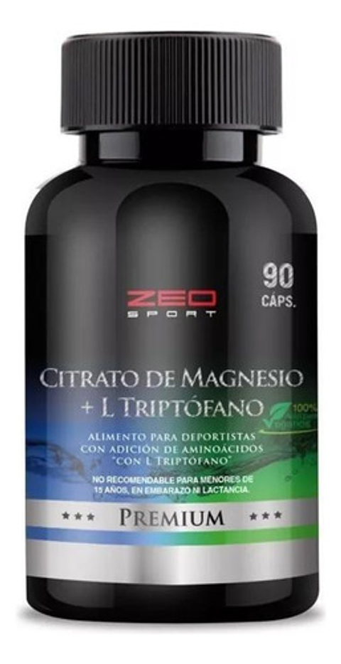 Citrato Magnesio + L Triptófano X 90 Caps Stress Ansiedad
