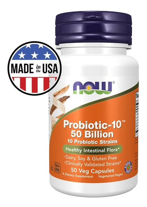 Probiótico 10 50 Billones 50 Capsulas Now